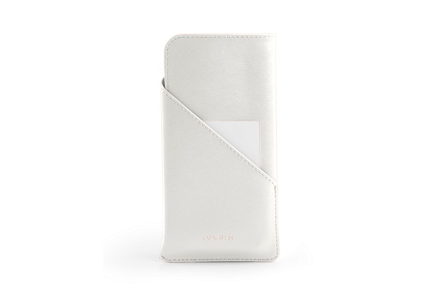 Designer leather phone case for iPhone 11 Pro - White - Smooth Leather