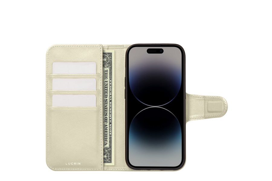 Porte cartes type Magsafe pour iPhone 14 et 13 ( Pro / Max ) - Autruche