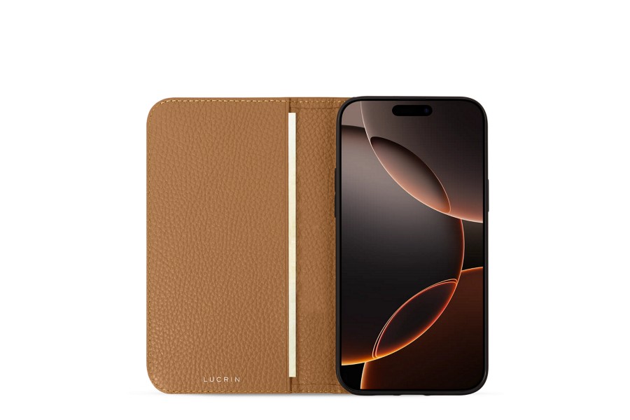 RankOne Lederen hoes voor smartphone, compatibel met iPhone 16e (6,1