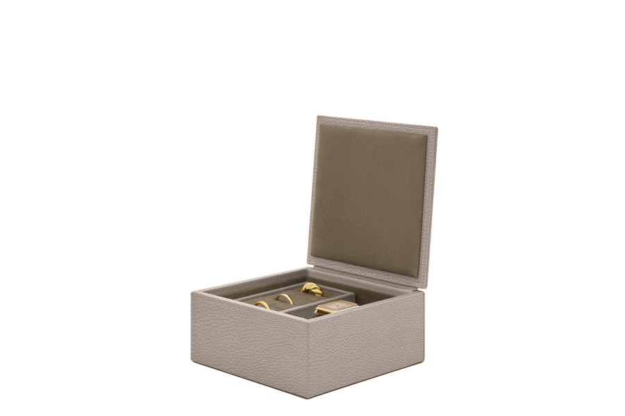 高級本革ジュエリーボックス＆リングトレー | カスタマイズ可能