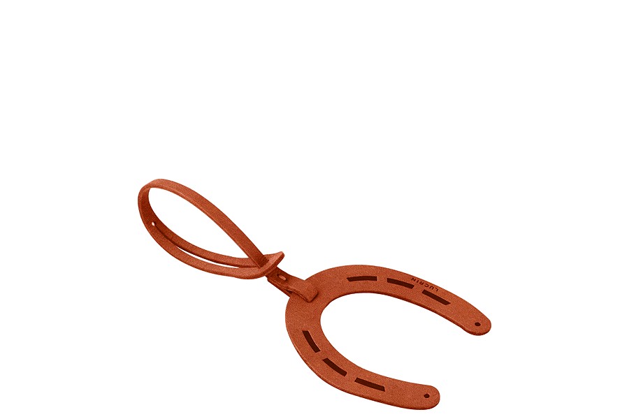 Horseshoe Lucky Charm in Leather
