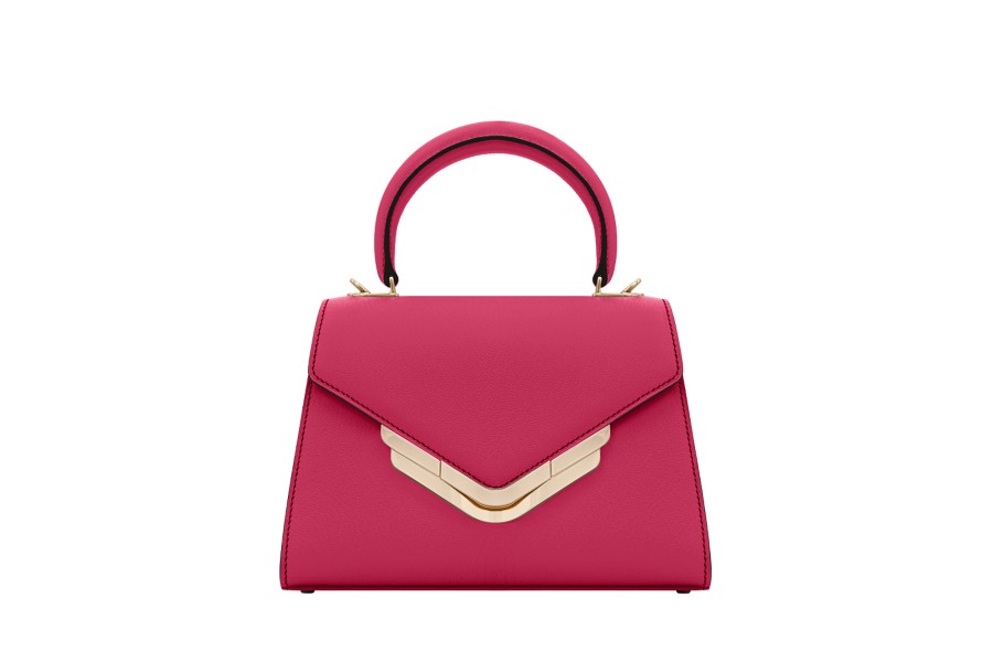 LUCRIN 21 - Raspberry - Goat Leather