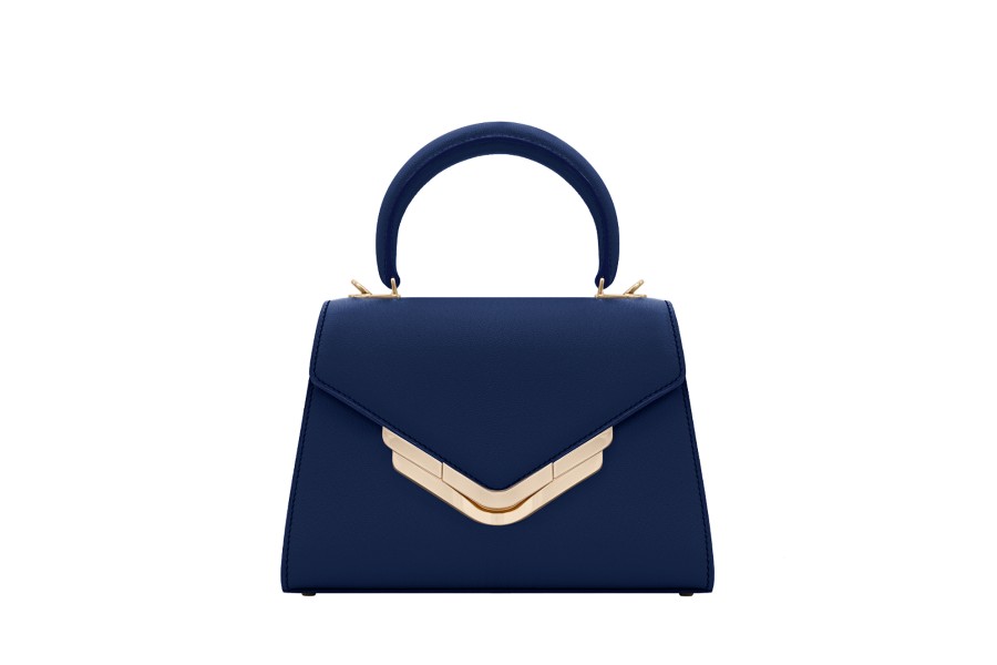 LUCRIN 21 - Denim Indigo - Goat Leather