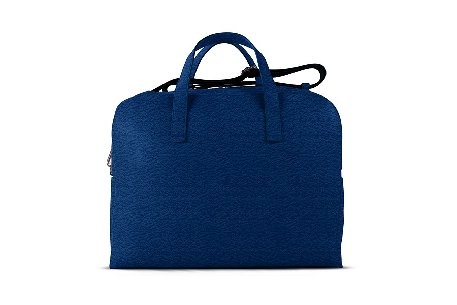 blue holdall bag