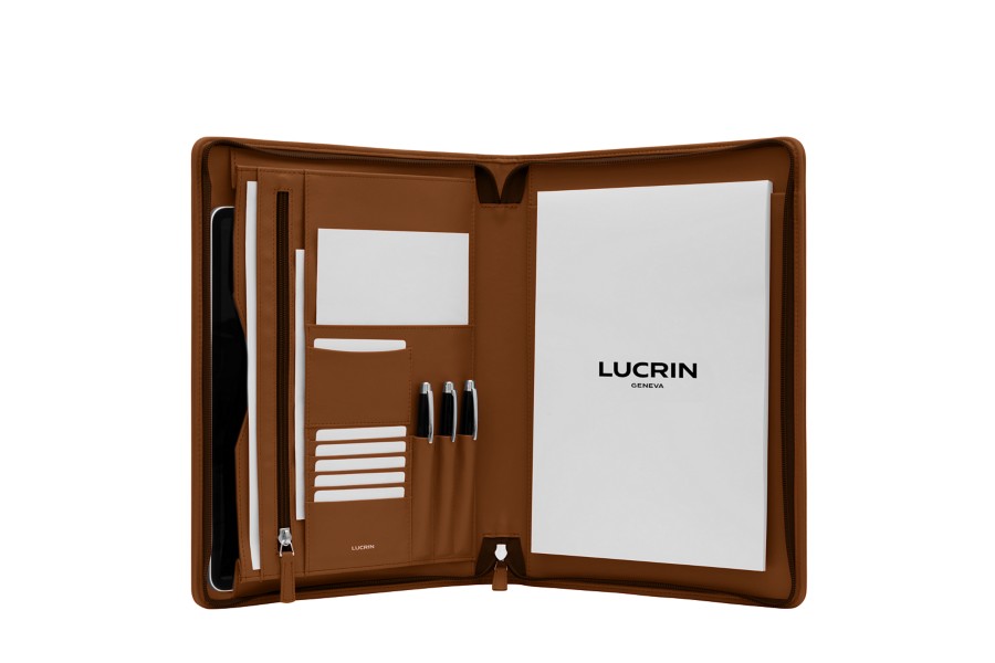 LEXON A4ドキュメントホルダー、ボールペン、A4サイズメモ帳付き zip-up-a4-document-holder.jpg