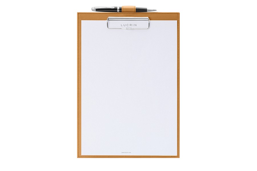 Fenice Vegan Leather A4 Magnetic Clipboard, 01 Light Gray
