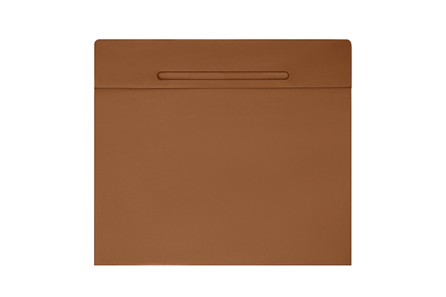 Modern desk blotter for your office Tan Smooth Leather