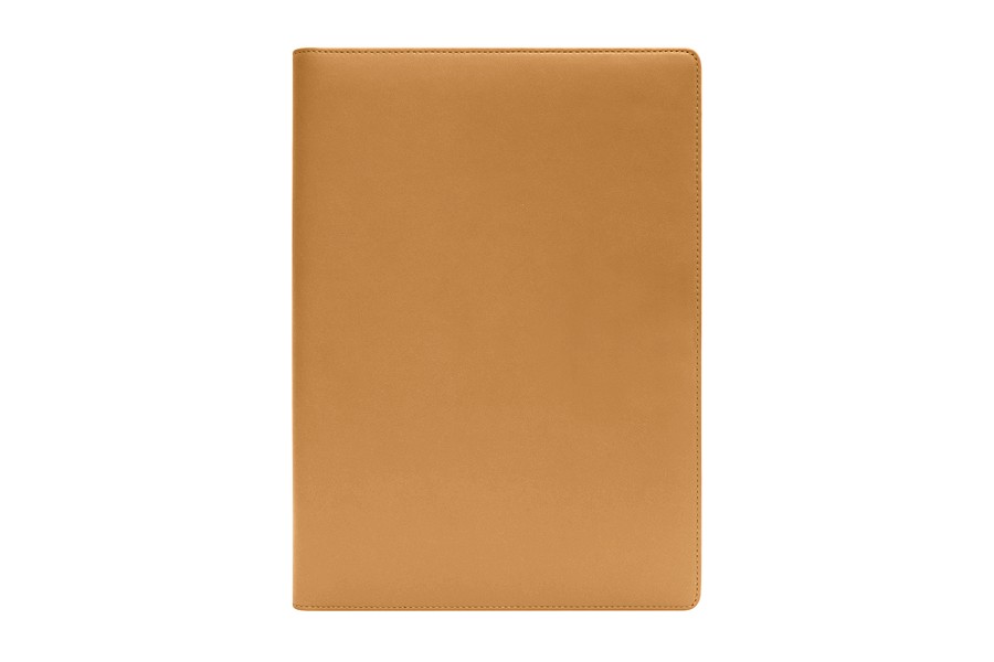 A4 Organizer Portfolio - Orange - Granulated Leather