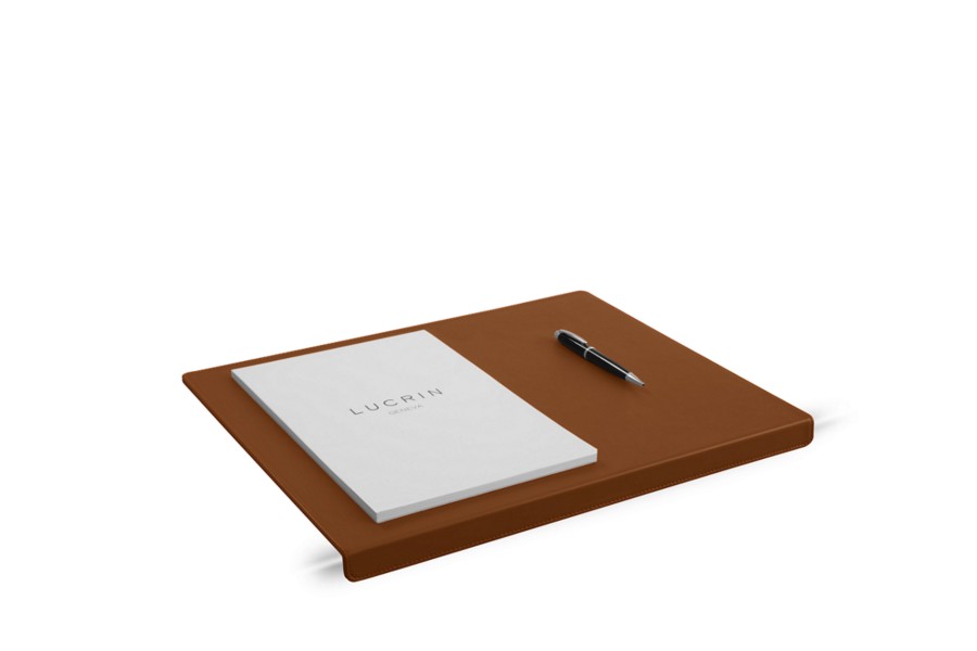 Small Desk Pad With Edge Protector, Desk Blotters Leather