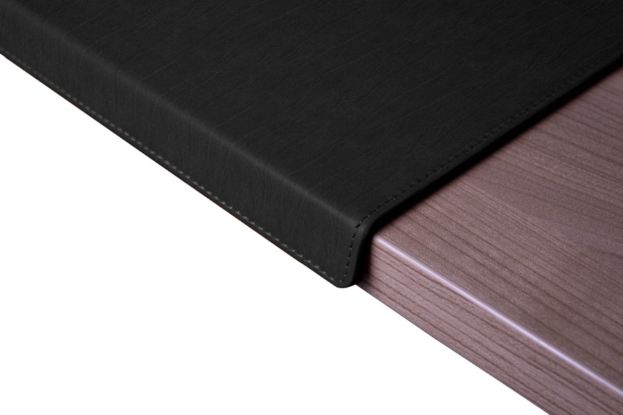 leather desk mat with edge protector