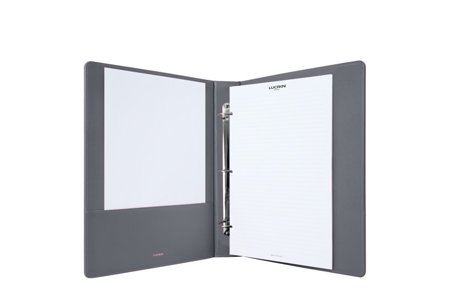 Mouse Button Binder | Premium A4 Leather Binder with Three Rings | Customizable, Durable ...