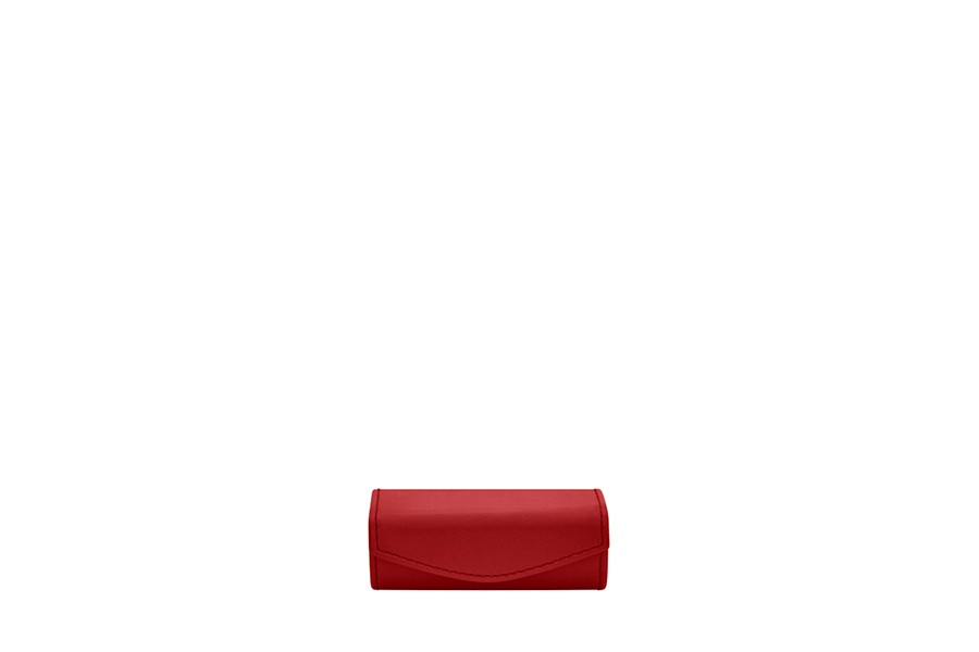 LUCRIN Geneva Lipstick Holder - Red - Smooth Leather