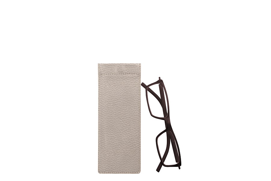 made of leather Accessories Sunglasses & Eyewear Glasses Cases in dark caramell Glasses case and wood * 