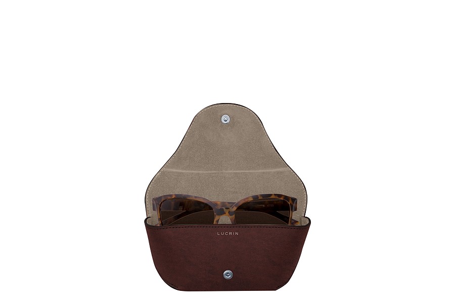 Deluxe Leather Glasses Case for Men with a Soft Lining for Sunglasses