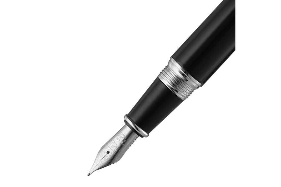LUCRIN Geneva Luxury Pen Case - Black - Crocodile Style Calfskin